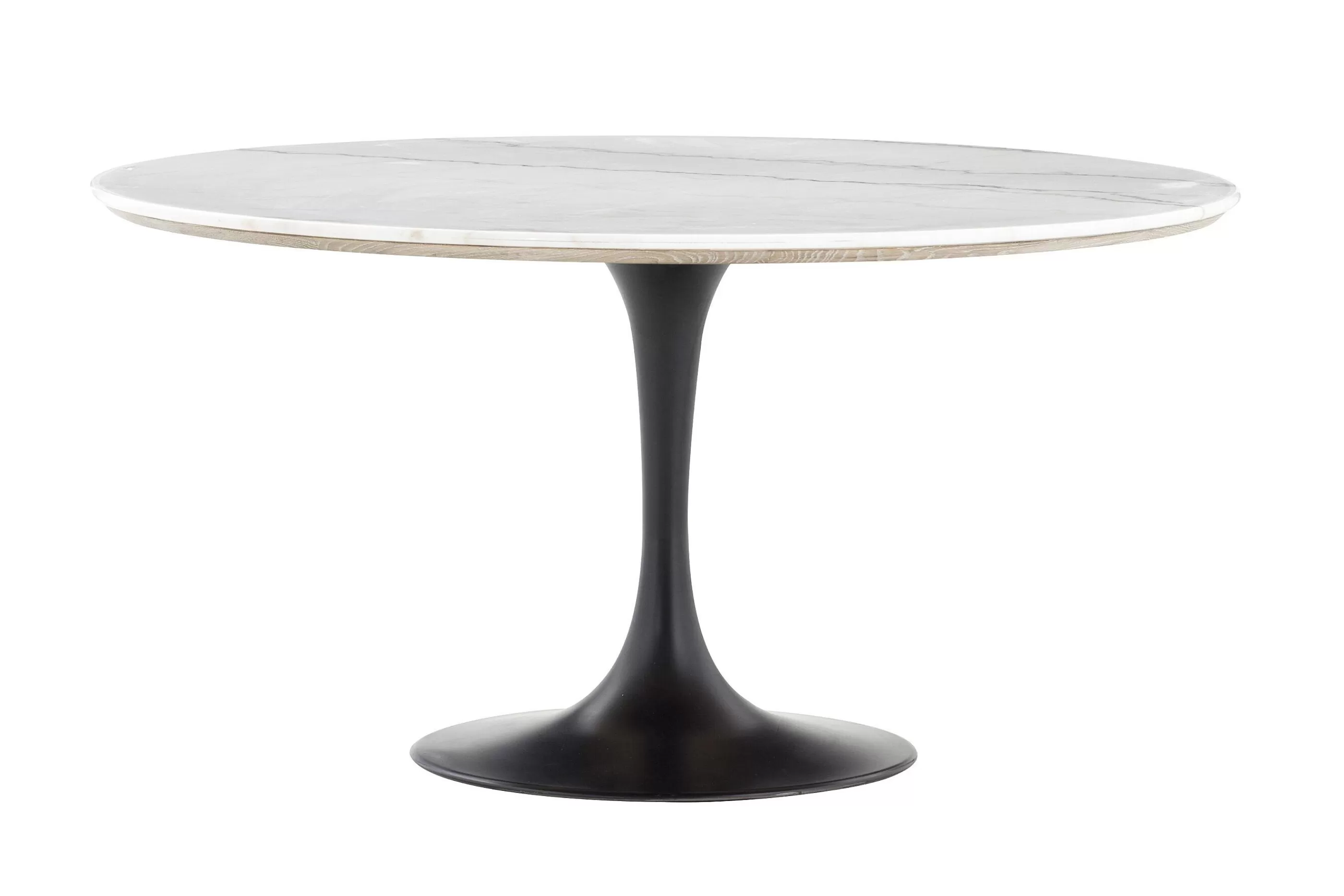 Flamant Aboah, Eettafel, Rond, Wit Marmer, 145 Cm | Eettafels