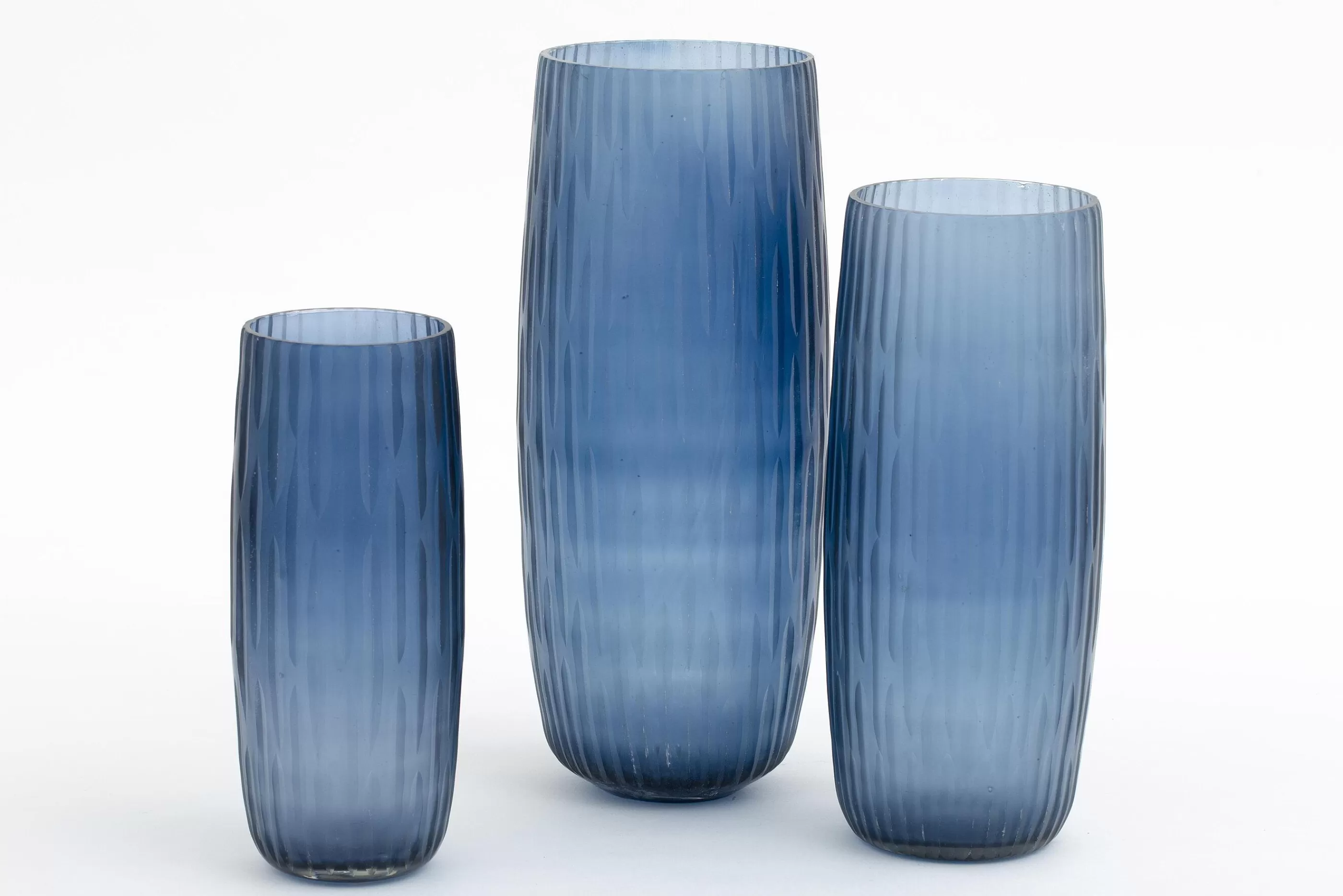 Flamant Arez, Vaas, Glas, Blauw, S | Decoratie