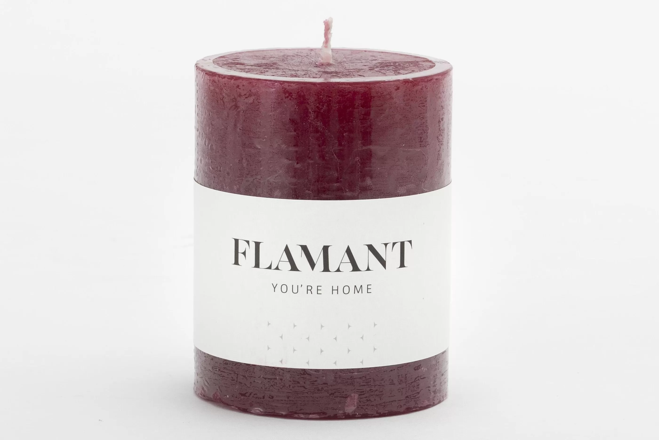 Flamant Beth, Kaars, Kleur Balmoral Rood, 7X9Cm | Decoratie