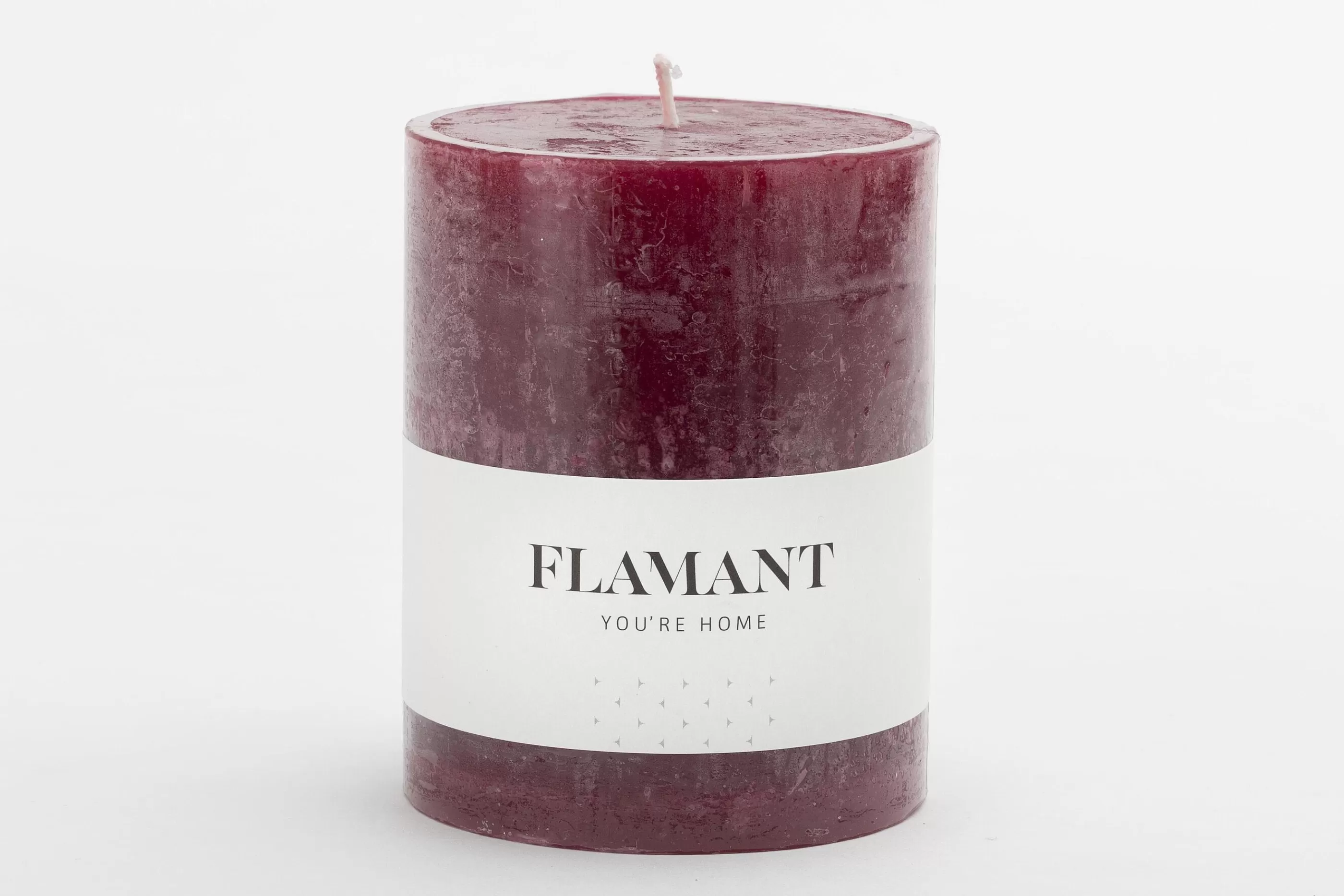 Flamant Beth, Kaars, Kleur Balmoral Rood, 9X11,5Cm | Decoratie