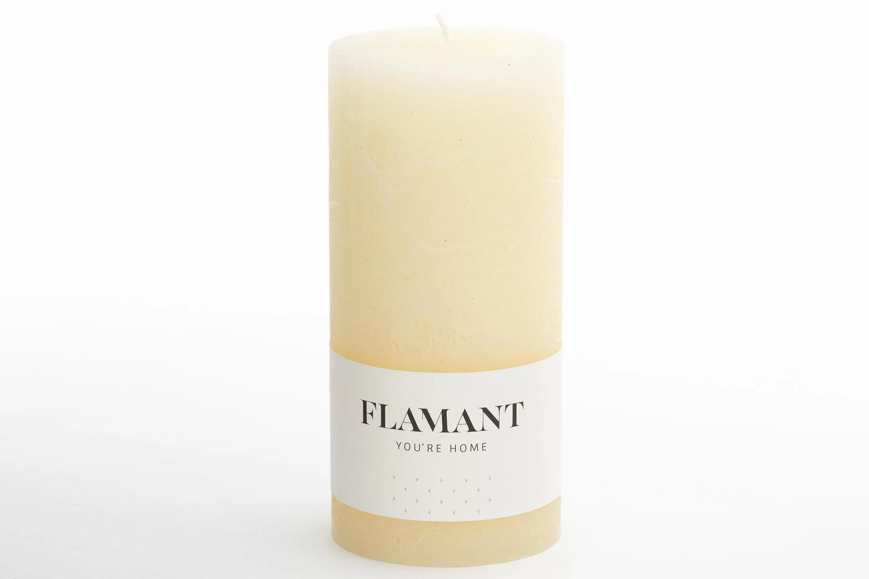 Flamant Beth, Kaars, Kleur Creme, 7X15Cm | Decoratie