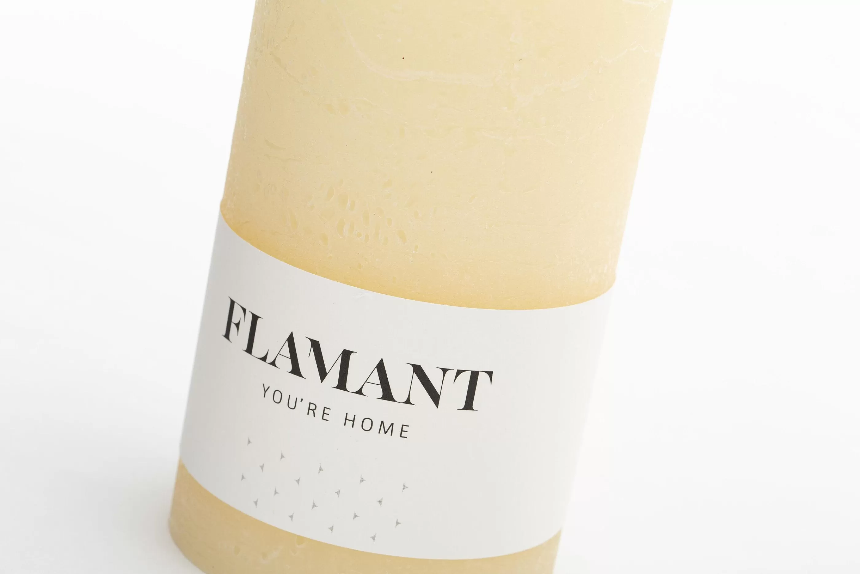 Flamant Beth, Kaars, Kleur Creme, 9X11,5Cm | Decoratie