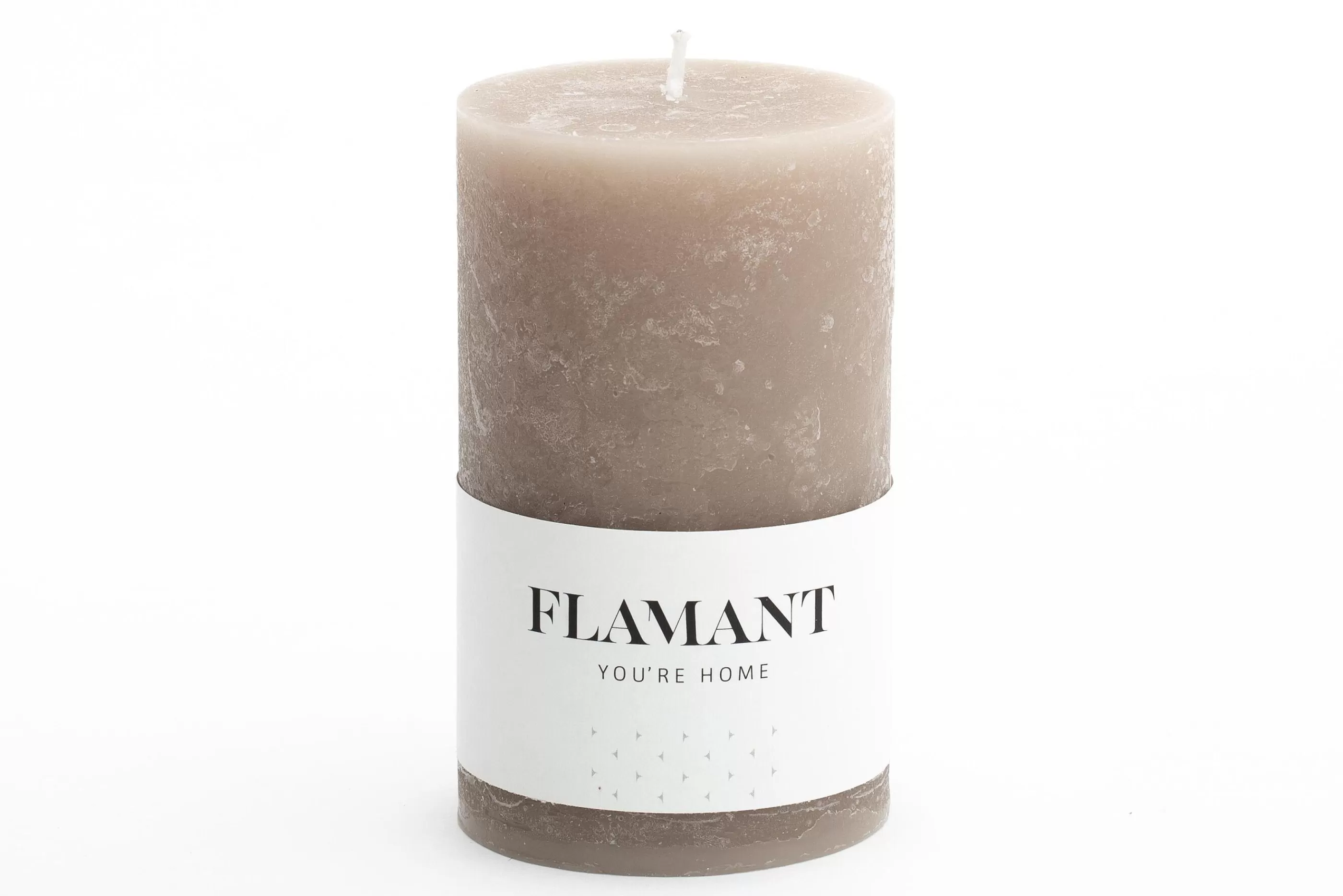 Flamant Beth, Kaars, Kleur Taupe, 7X11,5Cm | Decoratie