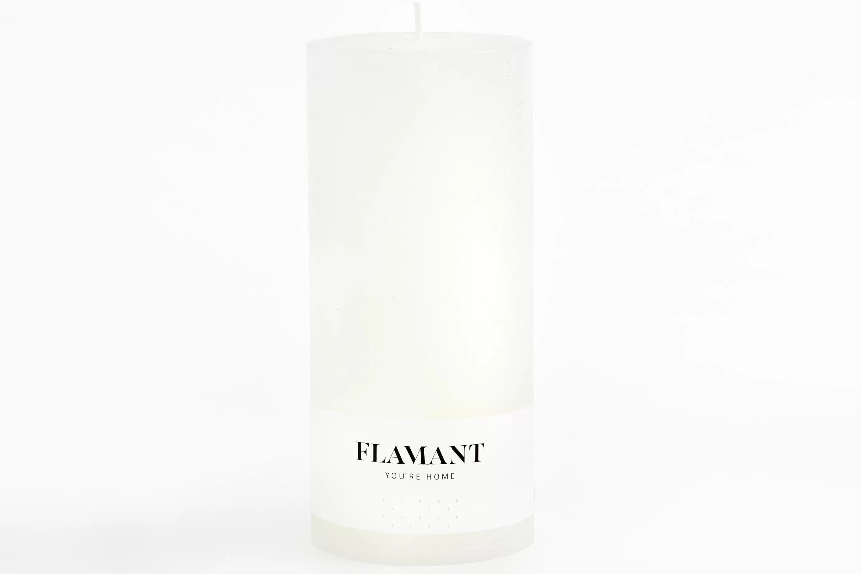 Flamant Beth, Kaars, Kleur Wit, 9X20Cm | Decoratie