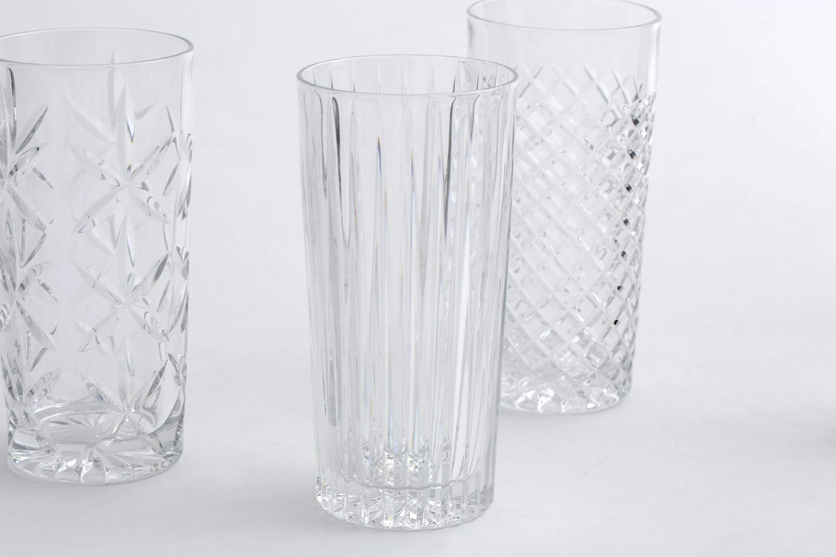 Flamant Bogart, Hoog Glas, Handgeslepen, Set Van 6 | Bril